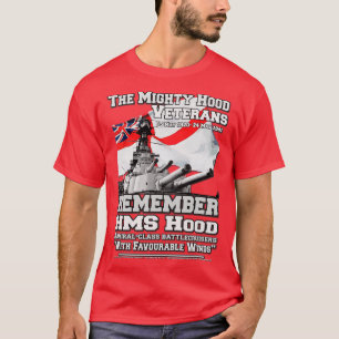 T-shirt RAPPELEZ-VOUS HMS Hood Battlecruiser fiers marins