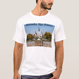T-shirt Rappelez-vous la cathédrale de la Nouvelle-Orléans