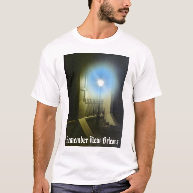 T-shirt Rappelez-vous la Nouvelle-Orléans Lampost (Devant)