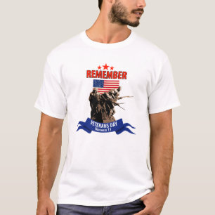 T-shirt Rappelez-vous le jour de vétérans