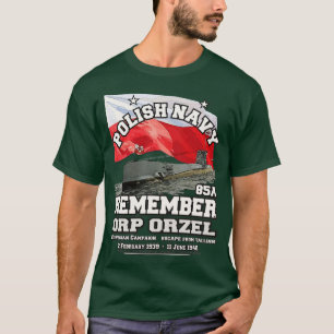 T-shirt RAPPELEZ-VOUS ORP Orze sous-marin Polonais Marine