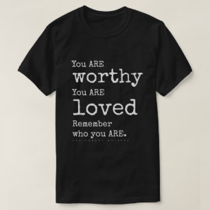 T-shirt Rappelez-vous qui vous ÊTES (obscurité)