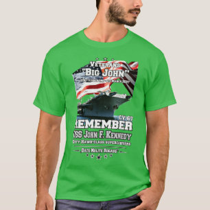 T-shirt RAPPELEZ-VOUS USS John F Kennedy CV67 Anciens comb