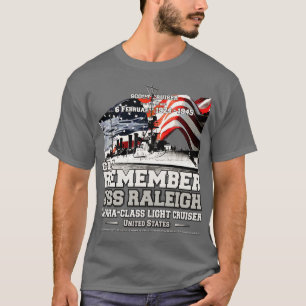 T-shirt RAPPELEZ-VOUS USS Raleigh CL7 scout cruiser navy v