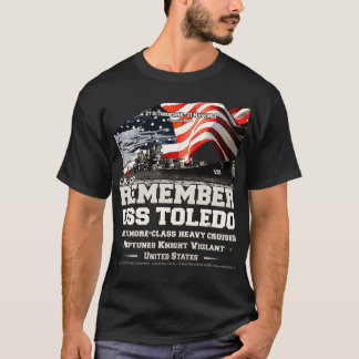 T-shirt RAPPELEZ-VOUS USS Toledo CA133 vétérans de croiseu