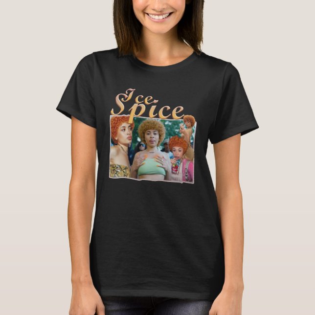T-shirt Rappeur femelle d'épices de glace rétro (Devant)