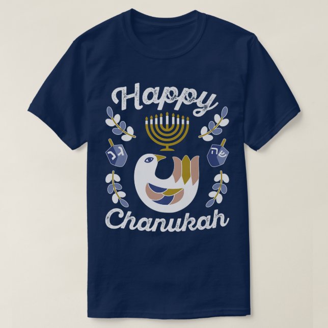T-shirt Rapprocher la famille Joyeux Chanukah Pyjamas Top  (Design devant)