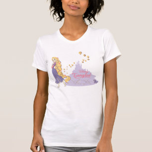 T-shirt Rapunzel & Pascal en violet
