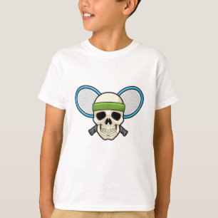 T-shirt Raquette de tennis de crâne