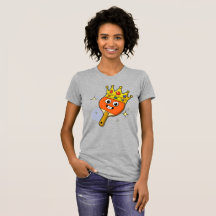 Raquette de tennis de table de dessin animé rétro 