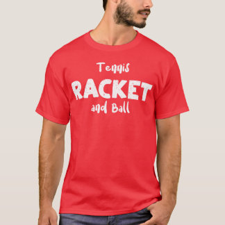 T-shirt Raquette de tennis et ballon de sport garçon