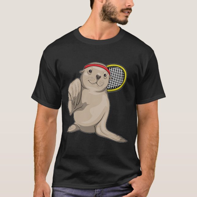 T-shirt Raquette de tennis Seal Tennis (Devant)