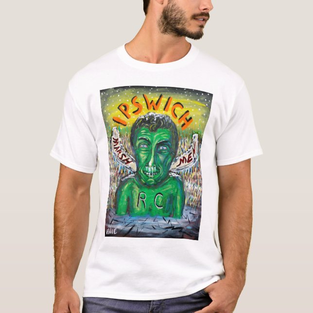 T-shirt Raquette d'Ipswich Marshmen emballant le club (Devant)