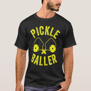 T-shirt Raquettes de Pickle Baller Rétro Vintage  Pickleba