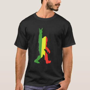 T-shirt Rasta Bigfoot Rock et Roll pour Sasquatch Believer