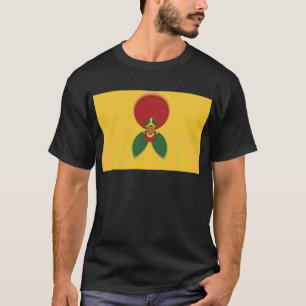 T-shirt Rasta Colours Art Abstrait Imprimer