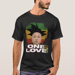 T-shirt Rasta Kim Jong Un Jamaïque Jah One Love Style