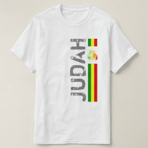 T-shirt RASTA Lion de Juda Rouge Or Vert
