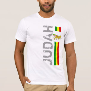 T-shirt RASTA Lion de Juda Rouge Or Vert