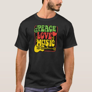 T-shirt Rasta Peace Love Music