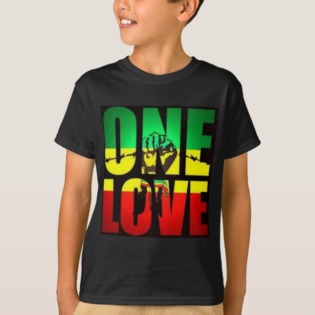T-SHIRT RASTA UN AMOUR (Devant)