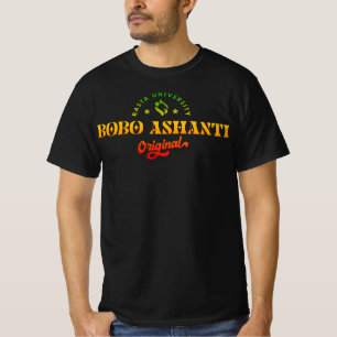 T-shirt Rasta University Bobo Ashanti Reggae d'origine