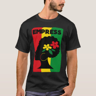 T-shirt Rastafari Empress Jamaïque Souvenir Rasta Roots Re