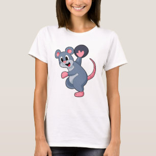 T-shirt Rat à Bowling avec Bowling boule
