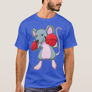 T-shirt Rat à la boxe avec gants de boxe