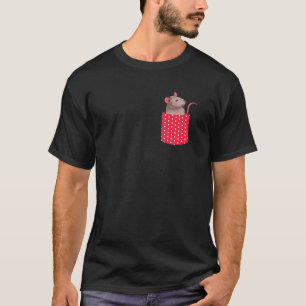 T-shirt Rat Animal Cute Pocket Animaux Propriétaire Rodent