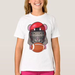T-shirt Rat au football