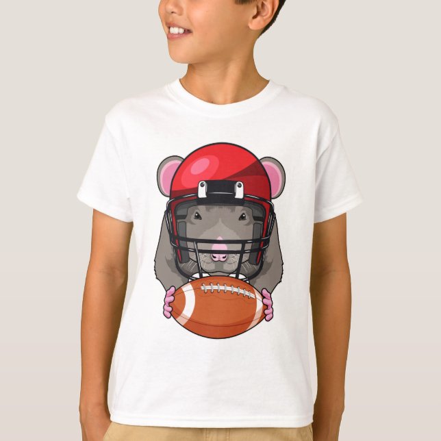 T-shirt Rat au football (Devant)