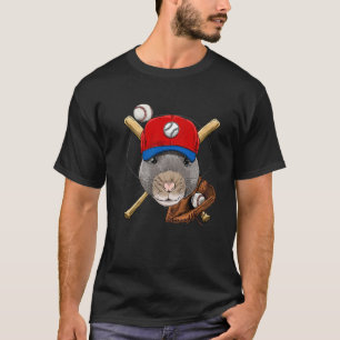 T-shirt Rat Baseball Rat Amateurs De Baseball