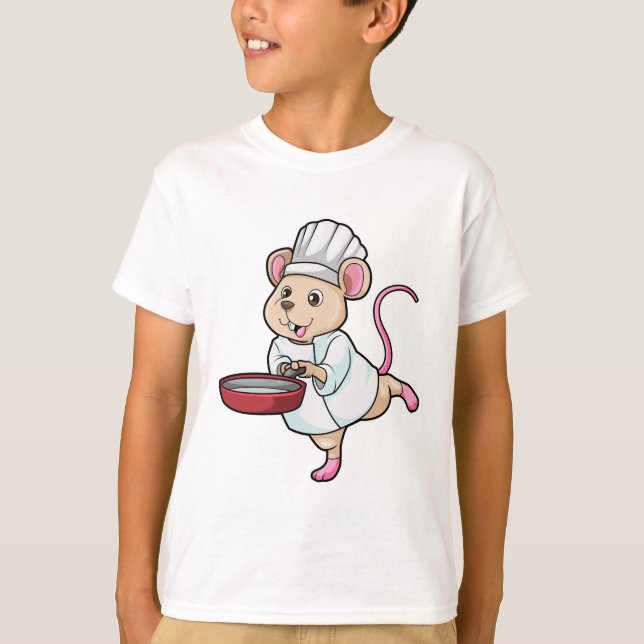 T-shirt Rat comme Cuire avec Pan & Cuisine casquette (Devant)