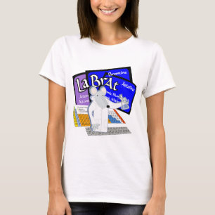 T-shirt Rat de laboratoire écrit avec des éléments de