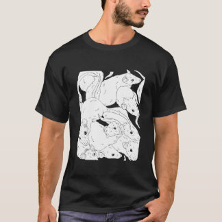 T-shirt Rat déplaisant Rat King I Wicca Sorcière Pastel Go