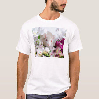 T-shirt Rat en fleurs