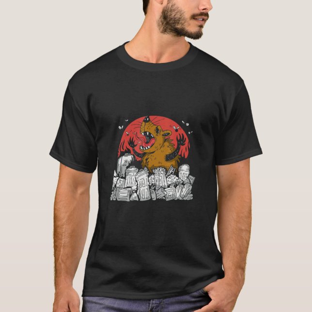 T-shirt rat garbage flys smell (Devant)