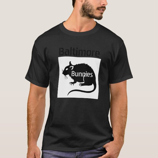 T-shirt RAT "lapins" de Baltimore--- AFFAIRE avec elle ! (Devant)