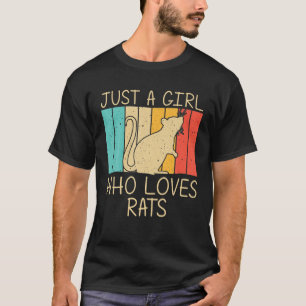 T-shirt Rat Migné Pour Filles Souris Enfant Amateurs De Ra