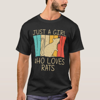 T-shirt Rat Migné Pour Filles Souris Enfant Amateurs De Ra