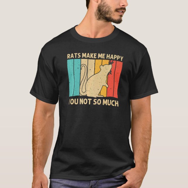 T-shirt Rat Migné Pour Hommes Femmes Souris Rat River Rat  (Devant)