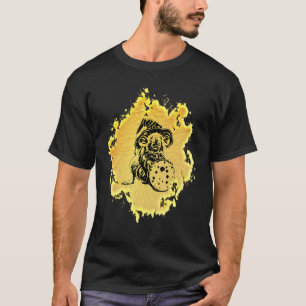 T-shirt Rat Motif Rodent Cute Rat À La Main Fromage Anima