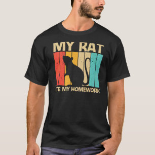 T-shirt Rat Pour Enfants Garçons Souris Animal Rodent Rat