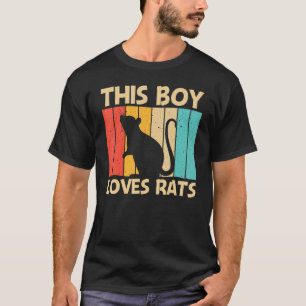 T-shirt Rat pour garçons enfants souris animal de compagni