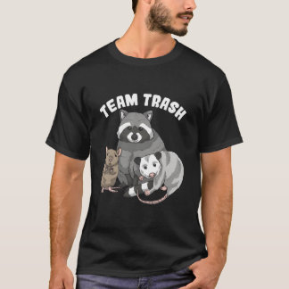 T-shirt Rat Raccoon Racoon Opossum Possum Team Trash