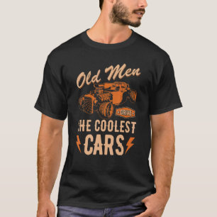 T-shirt Rat Rod Grand-Père Vieux Hommes Conduire Voitures