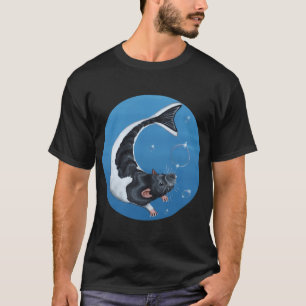 T-shirt Rat sirène avec Bulles