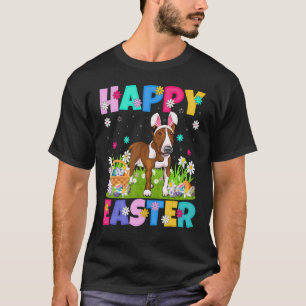 T-shirt Rat Terrier Chien Happy Rat Lapin Pâques Terrier E