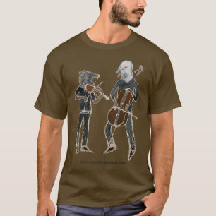 T-shirt Rat vs Pigeon dans la manière musicale